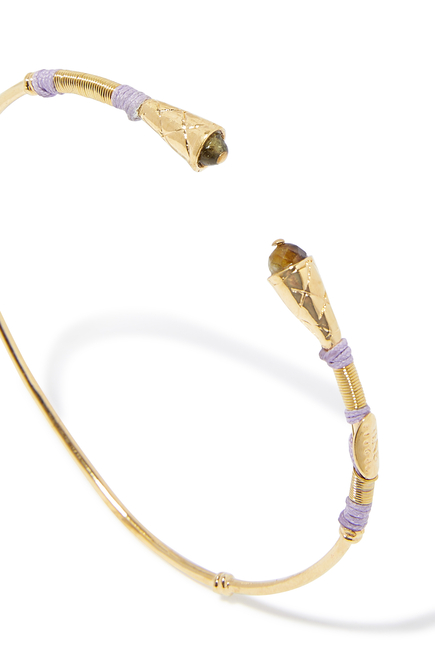Epique Bracelet, Gold-Plated Brass